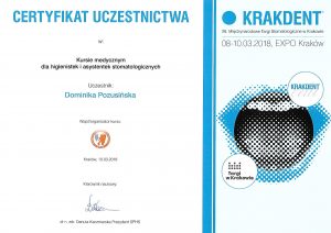 certyfikat dominika krakdent